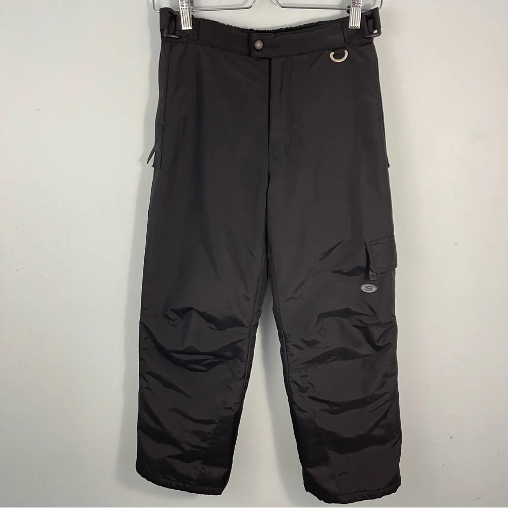 Slalom Kids Size Medium Insulated Waterproof Ski‎ Snow Pants Black